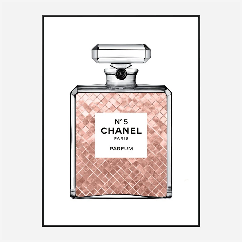 Luscious Rose Gold in Chanel Perfume Art Print Luscious Rose Gold in Chanel Perfume Art Print